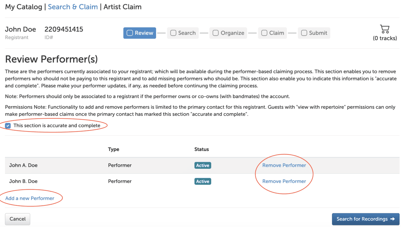 My Catalog Update My Catalog Update Search & Claim Artist Royalties